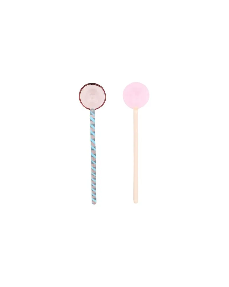 Hay Glass Spoons Round Set of 2 - ESSEN & KÜCHE - Besteckauf YOOX.COM Rosa