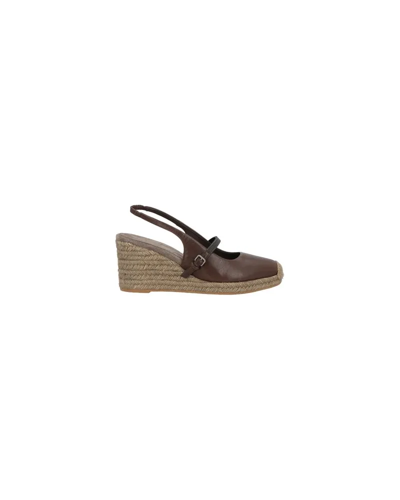Brunello Cucinelli SCHUHE - Espadrillesauf YOOX.COM Schokobraun