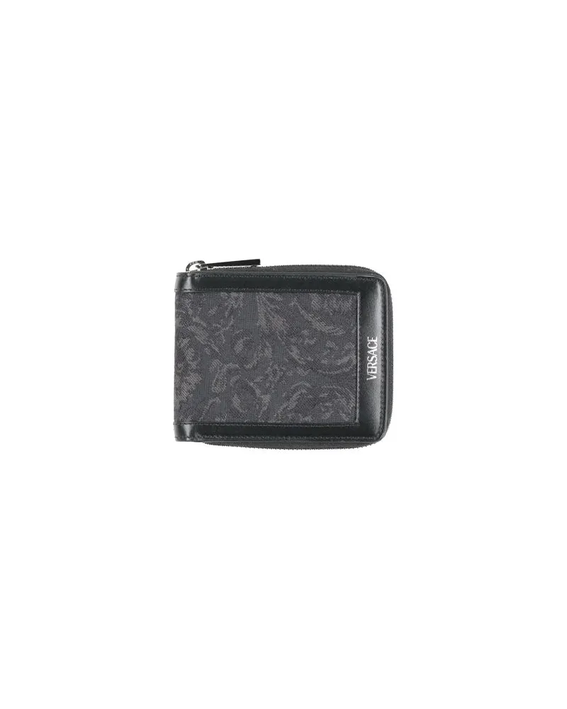 Versace Kleinlederwaren - Brieftaschenauf YOOX.COM Schwarz