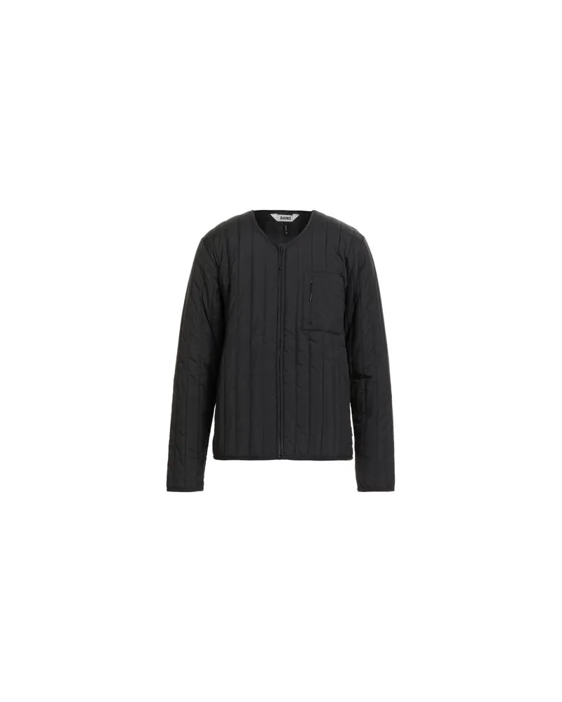 RAINS JACKEN & MÄNTEL - Pufferjacken & Daunenjackenauf YOOX.COM Schwarz