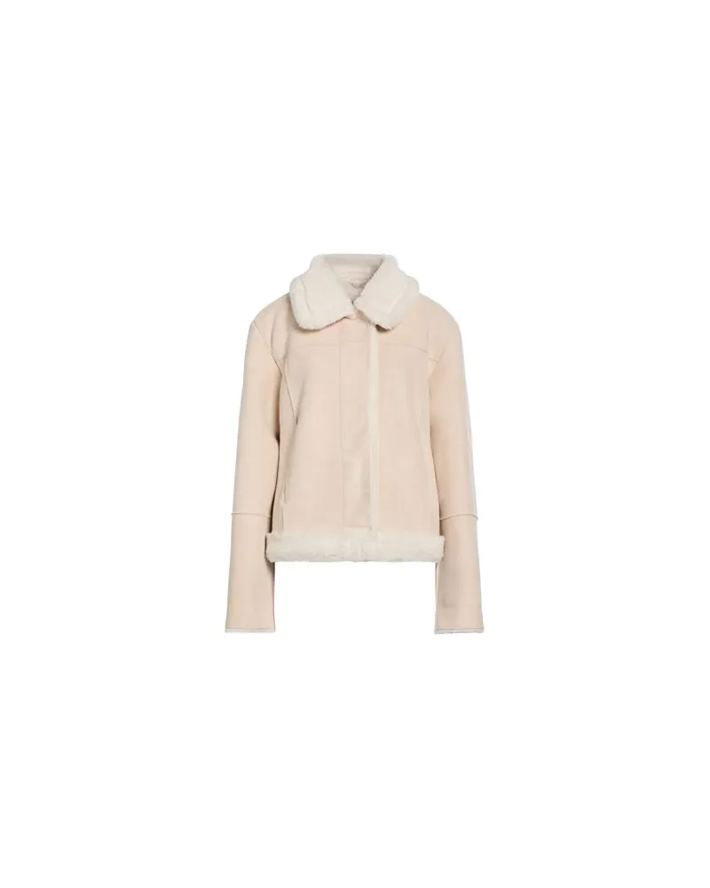 MC2 Saint Barth JACKEN & MÄNTEL - Shearling- & Kunstfellauf YOOX.COM Beige