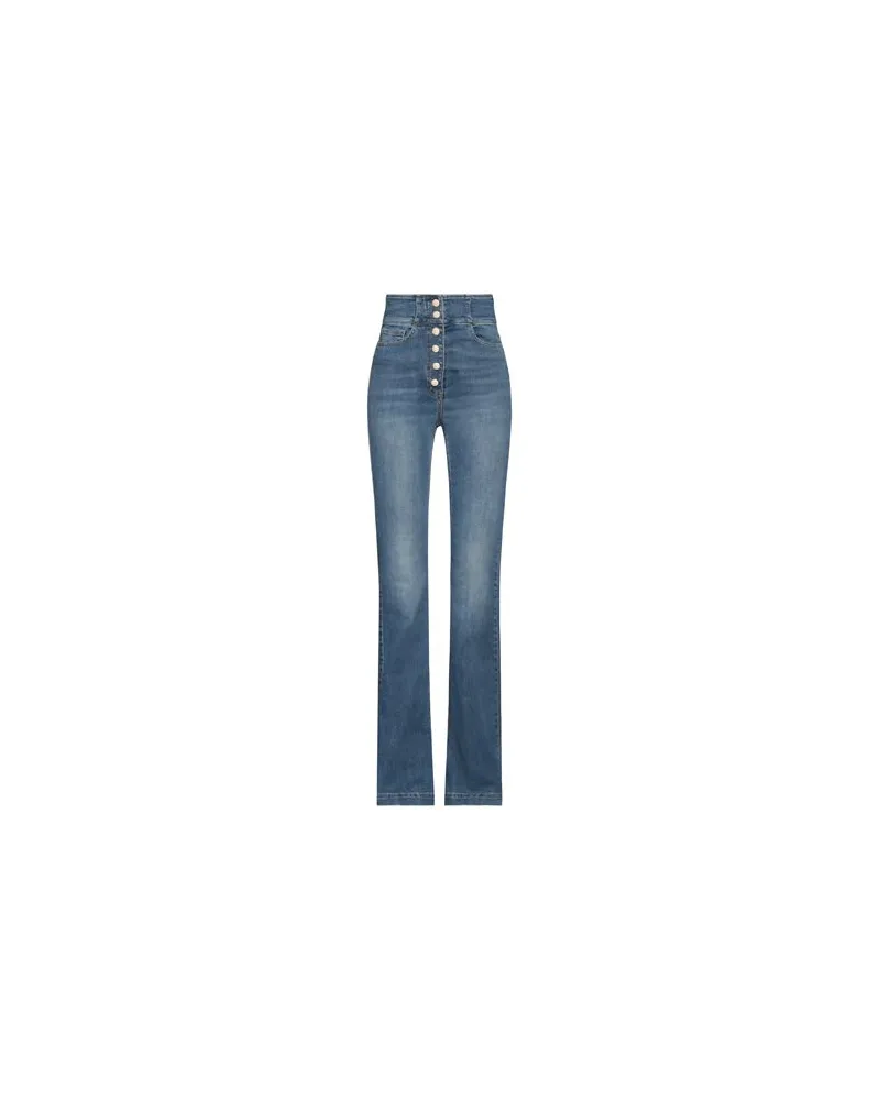 Elisabetta Franchi HOSEN & RÖCKE - Jeanshosenauf YOOX.COM Blau