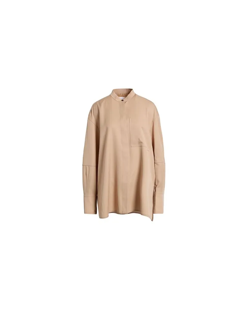 Jil Sander TOPS - Hemdenauf YOOX.COM Sand