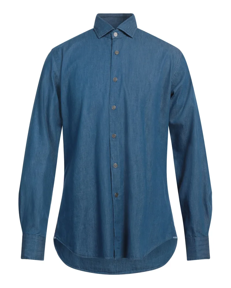 XACUS Jeanshemd Blau