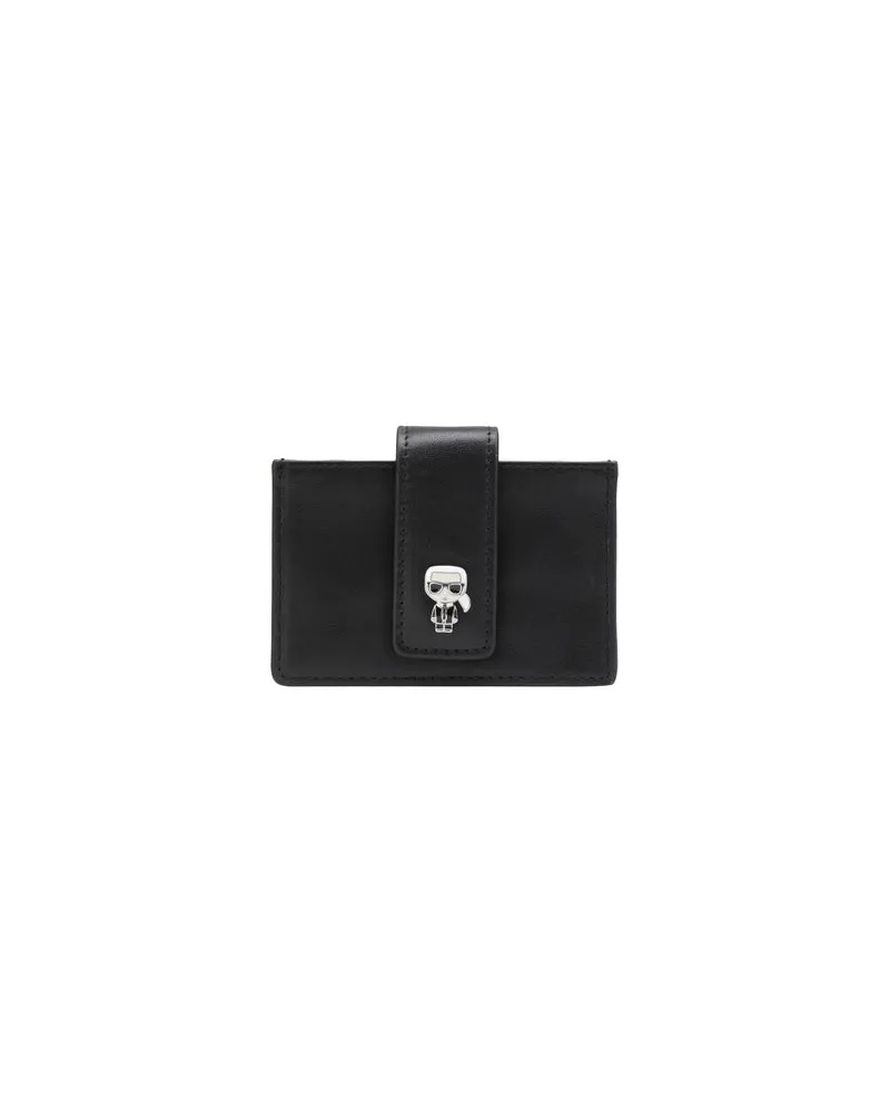 Karl Lagerfeld K/IKONIK MULTI GUSSET CARDHOLDER   - Kleinlederwaren - Dokumentenetuisauf YOOX.COM Schwarz