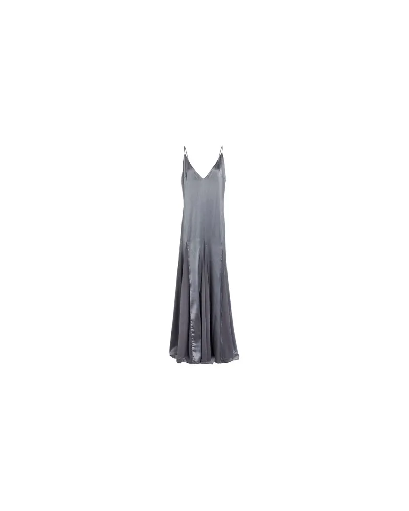Elisabetta Franchi KLEIDER - Maxi-Kleiderauf YOOX.COM Grau