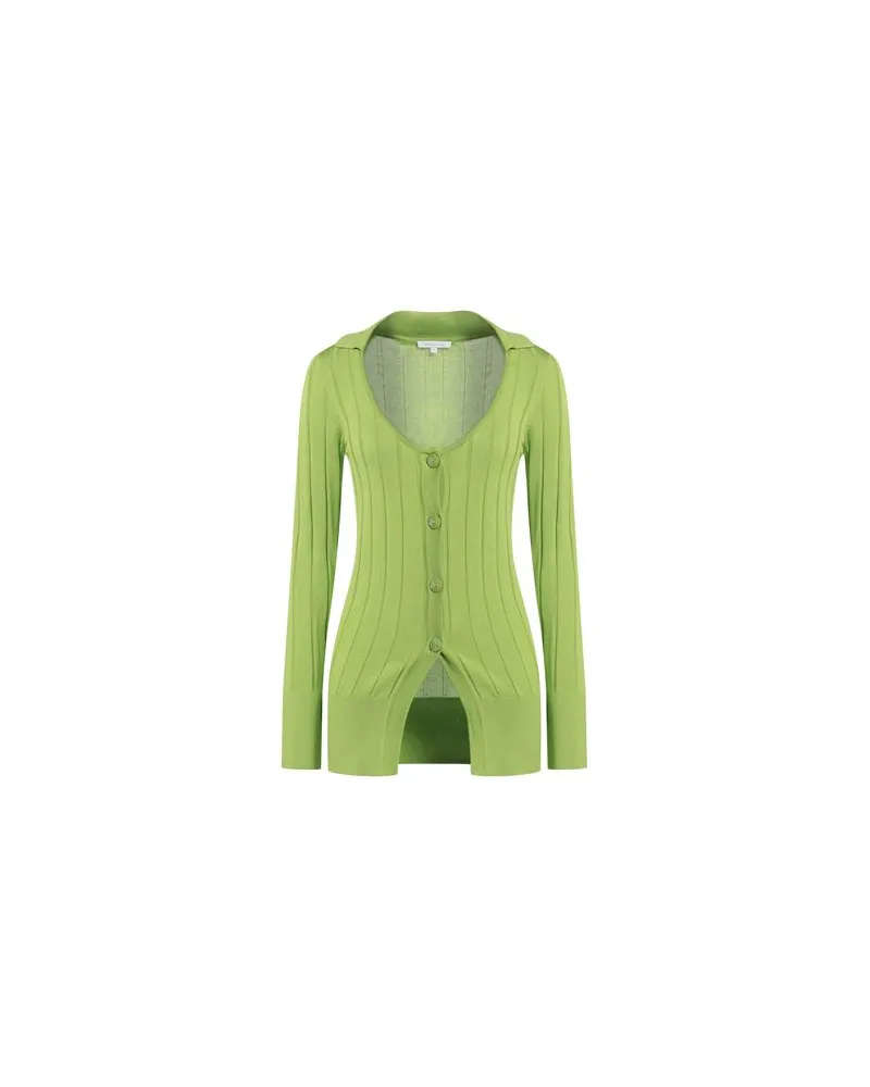 Patrizia Pepe STRICKWAREN - Strickjackenauf YOOX.COM Limettengrün