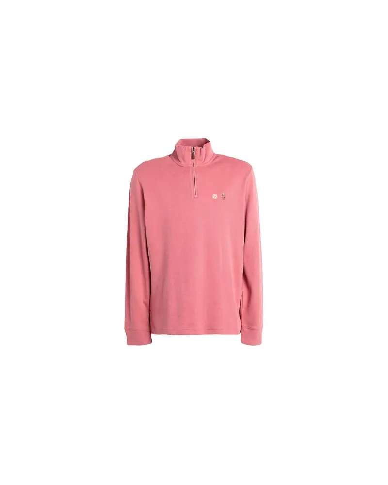 Ralph Lauren ESTATE-RIB COTTON PULLOVER  - STRICKWAREN - Rollkragenpulloverauf YOOX.COM Koralle
