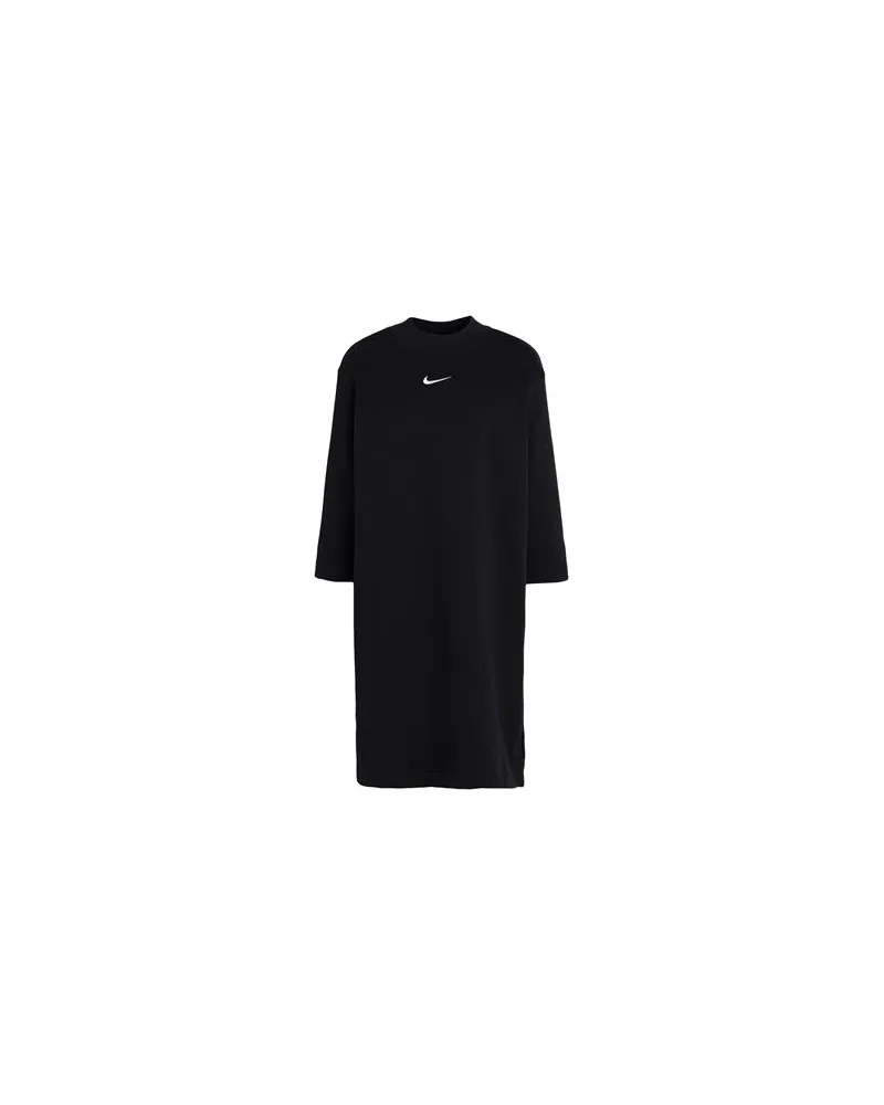 Nike Sportswear Phoenix Fleece Women Oversized 3/4-Sleeve Dress   - KLEIDER - Mini-Kleiderauf YOOX.COM Schwarz