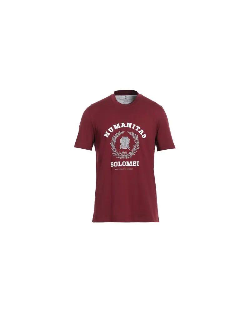 Brunello Cucinelli TOPS - T-shirtsauf YOOX.COM Bordeaux