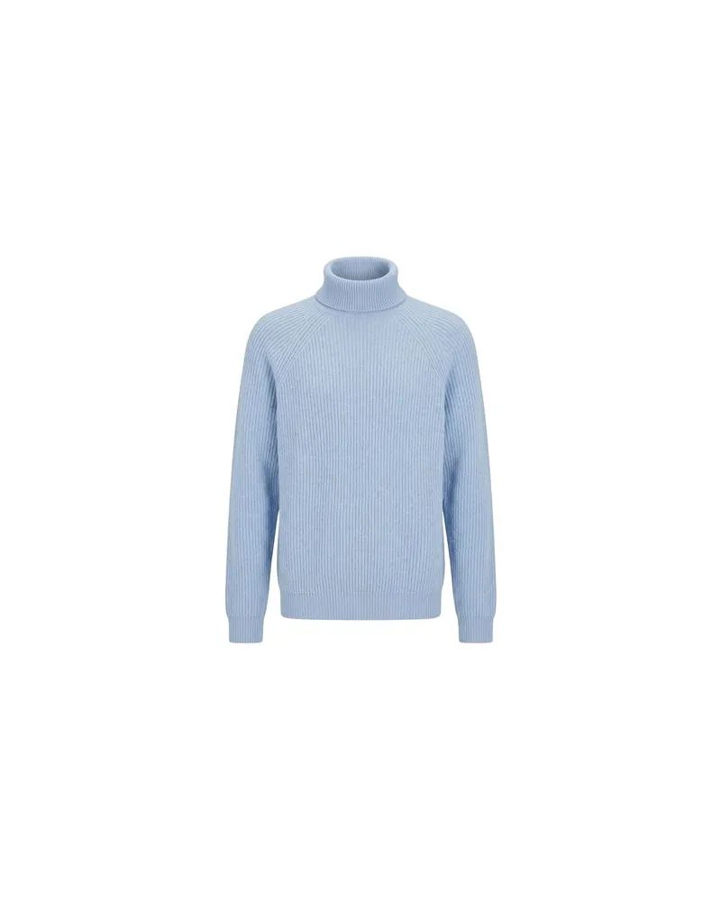 Alpha Studio STRICKWAREN - Rollkragenpulloverauf YOOX.COM Himmelblau