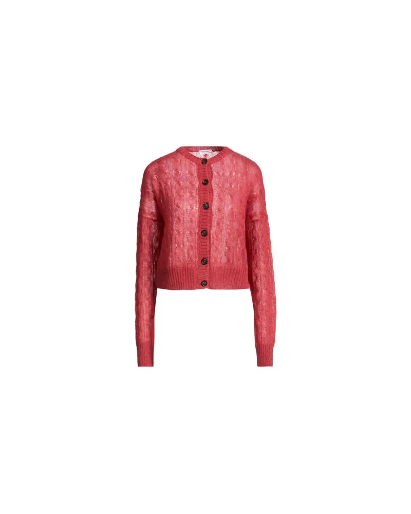 Brunello Cucinelli STRICKWAREN - Strickjackenauf YOOX.COM Ziegelrot