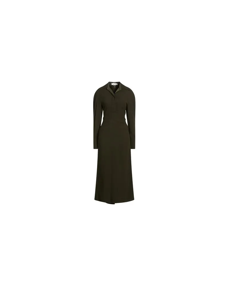 Victoria Beckham KLEIDER - Maxi-Kleiderauf YOOX.COM Militärgrün