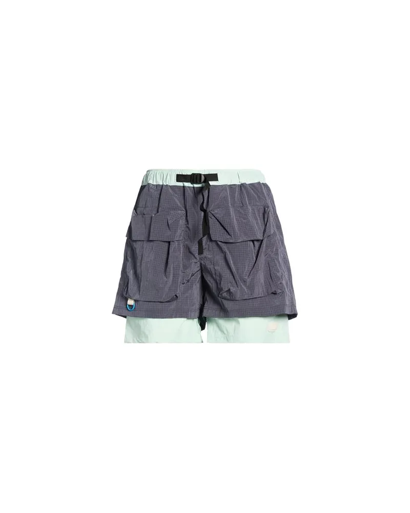 LC23 DOUBLE NYLON SHORTS  - HOSEN & RÖCKE - Shorts & Bermudashortsauf YOOX.COM Braungrau