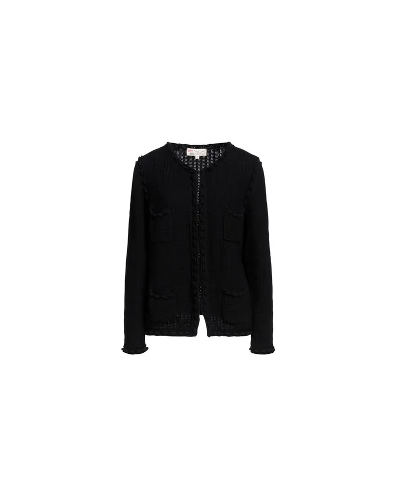 Maison Common STRICKWAREN - Strickjackenauf YOOX.COM Schwarz