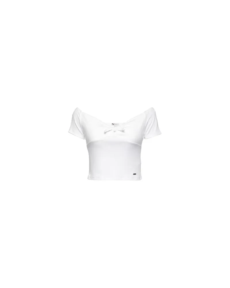 Pepe Jeans TOPS - T-shirtsauf YOOX.COM Weiß