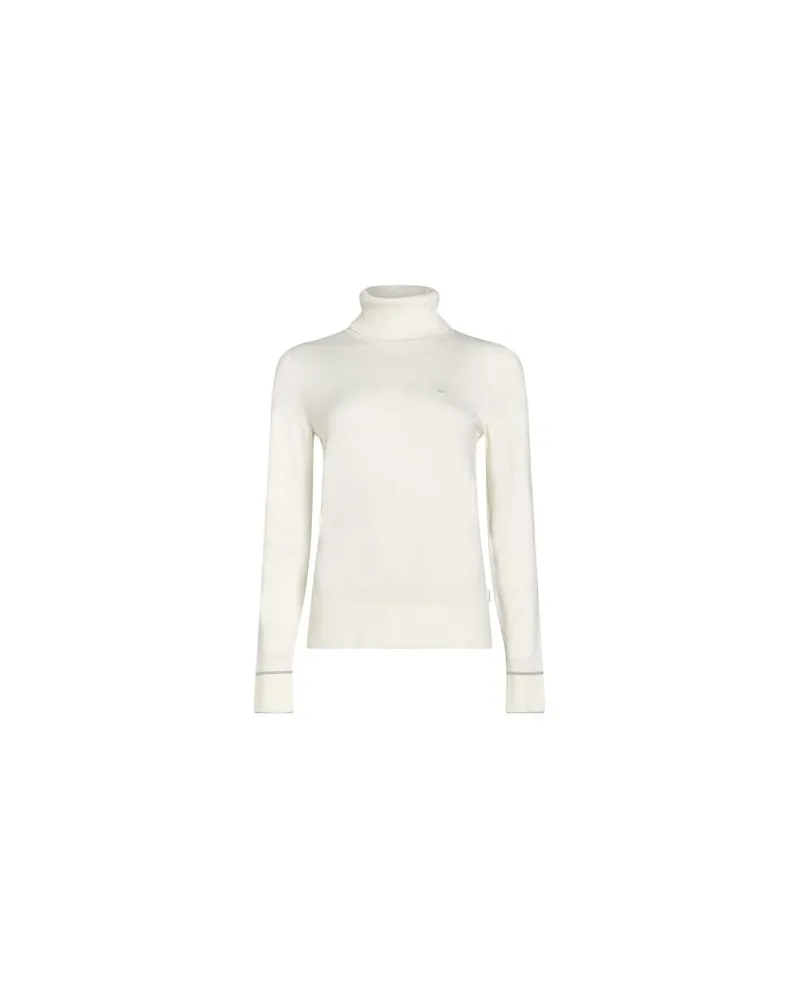 Calvin Klein LS ROLL NECK SWEATER  - STRICKWAREN - Rollkragenpulloverauf YOOX.COM Elfenbein