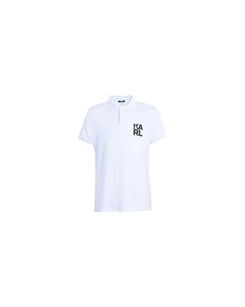 Karl Lagerfeld BEACHWEAR - TOPS - Poloshirtsauf YOOX.COM Weiß