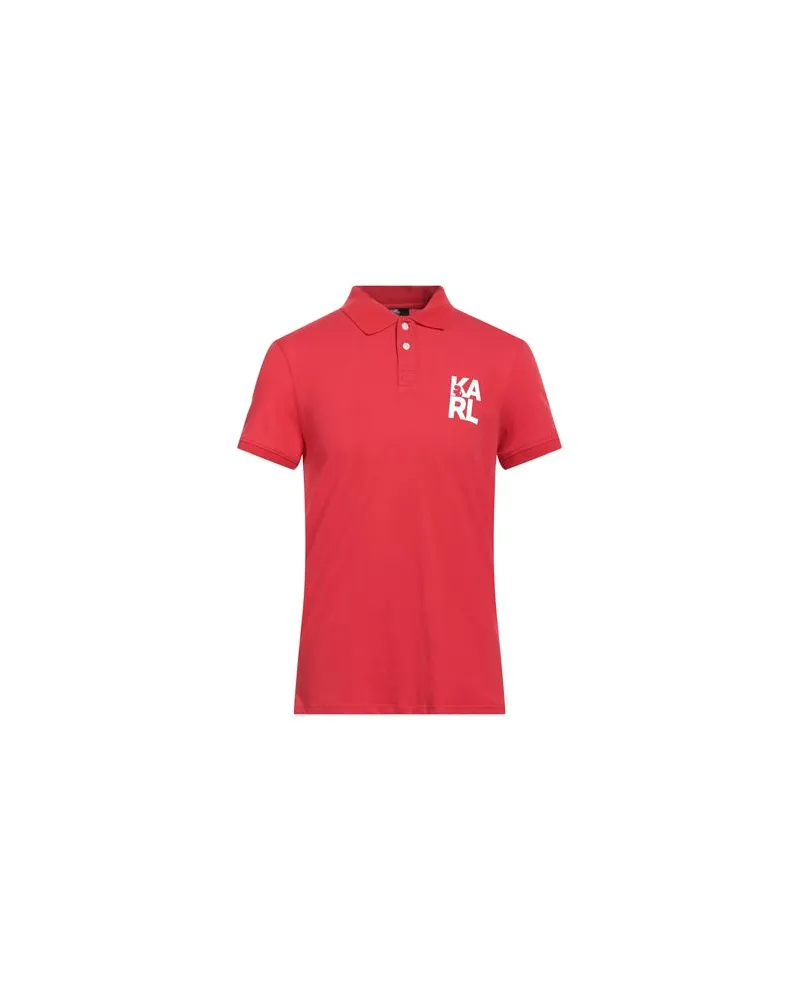Karl Lagerfeld BEACHWEAR - TOPS - Poloshirtsauf YOOX.COM Rot