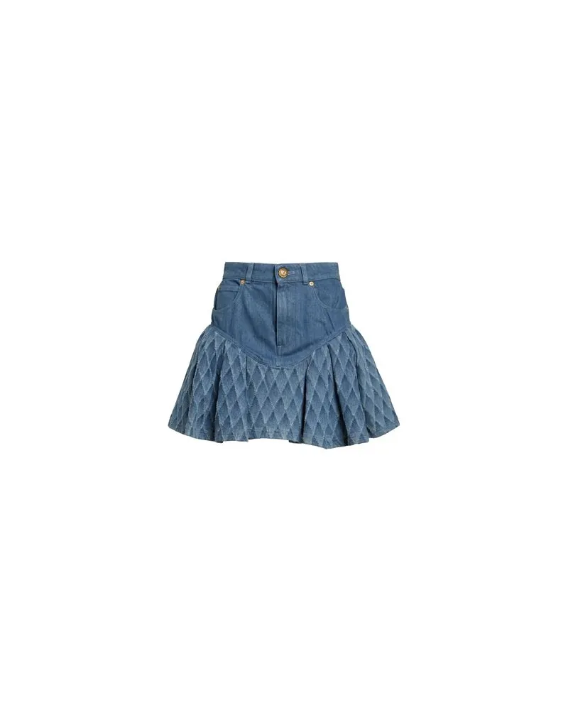 Balmain HOSEN & RÖCKE - Jeansröckeauf YOOX.COM Blau