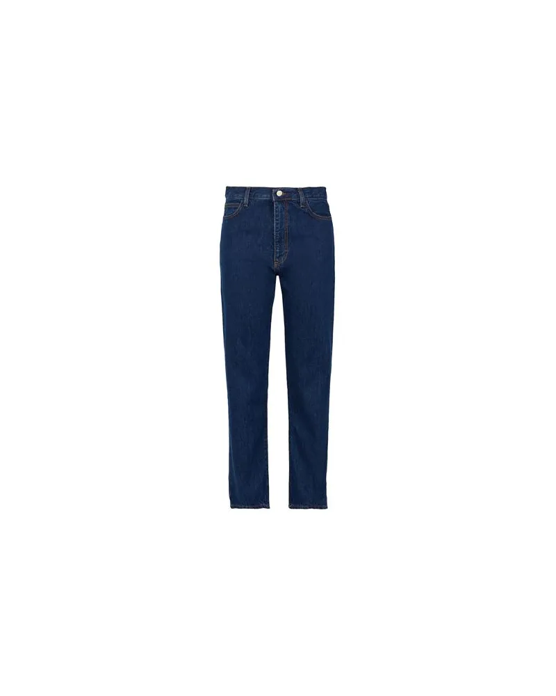 8 by Yoox ORGANIC COTTON DENIM SLIM-STRAIGHT JEAN  - HOSEN & RÖCKE - Jeanshosenauf YOOX.COM Blau