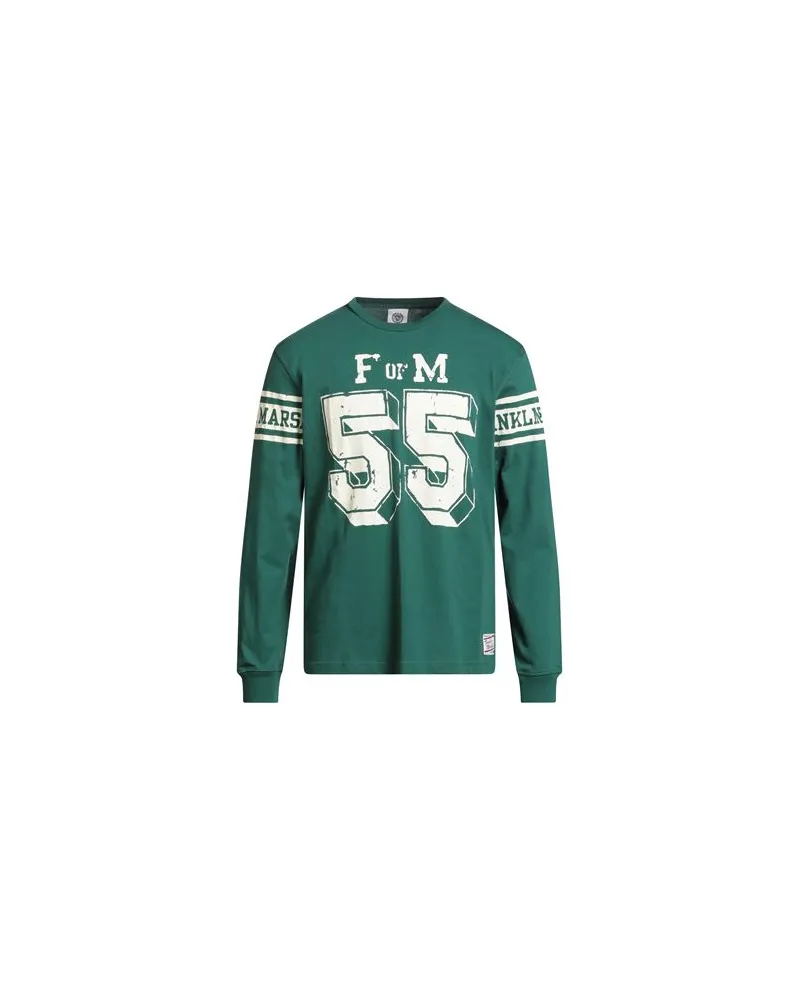 Franklin & Marshall TOPS - T-shirtsauf YOOX.COM Smaragdgrün