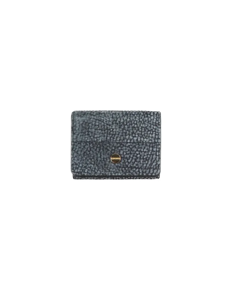 Borbonese Kleinlederwaren - Brieftaschenauf YOOX.COM Taubenblau