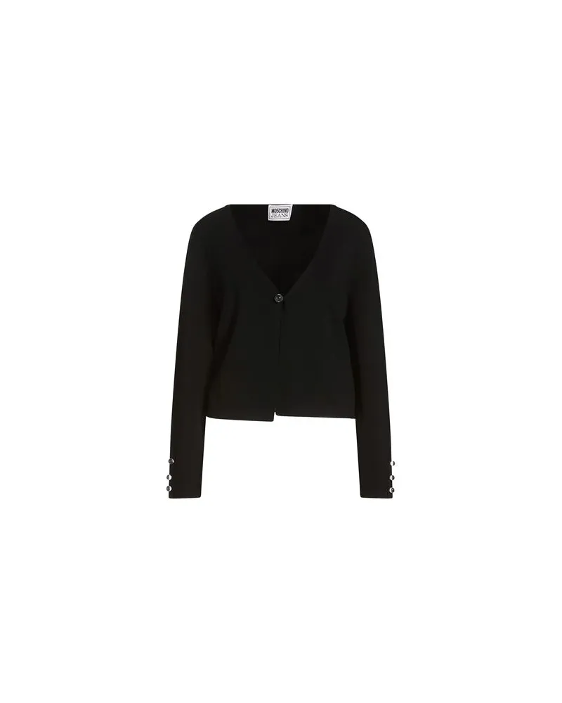 Moschino STRICKWAREN - Strickjackenauf YOOX.COM Schwarz