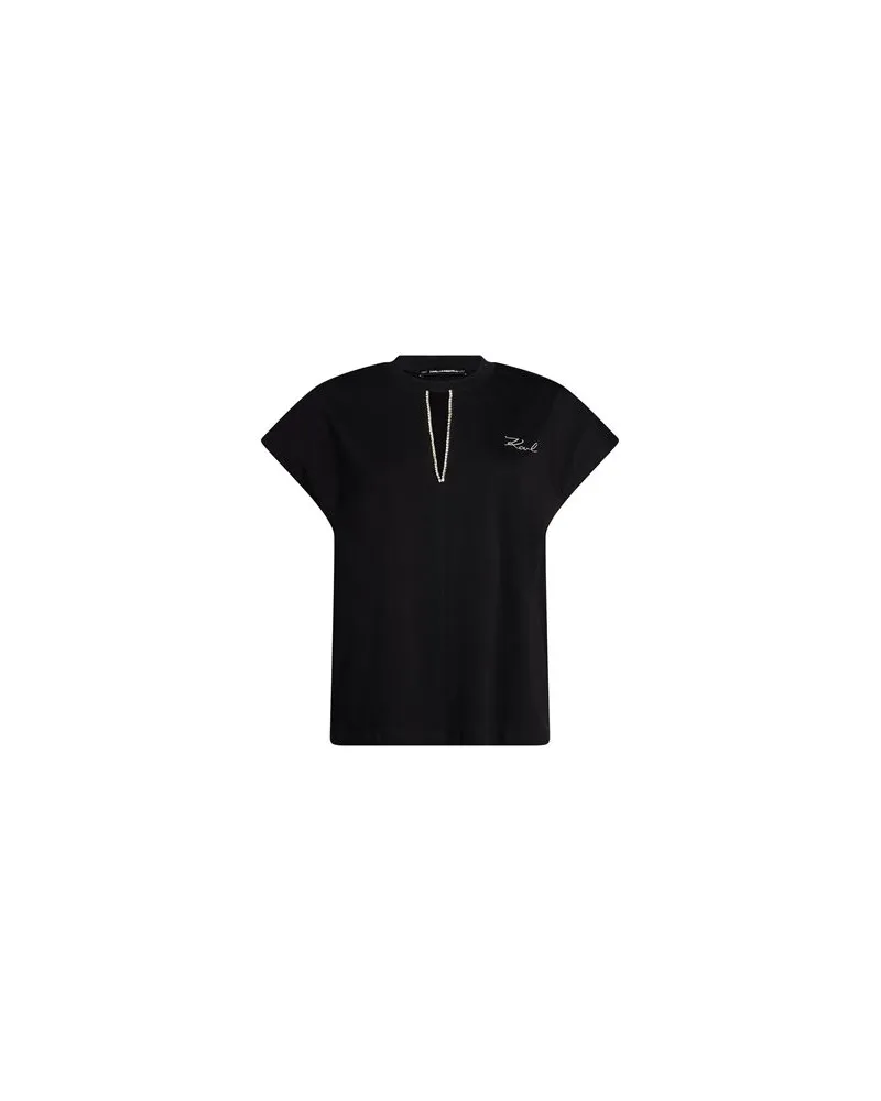 Karl Lagerfeld TOPS - T-shirtsauf YOOX.COM Schwarz