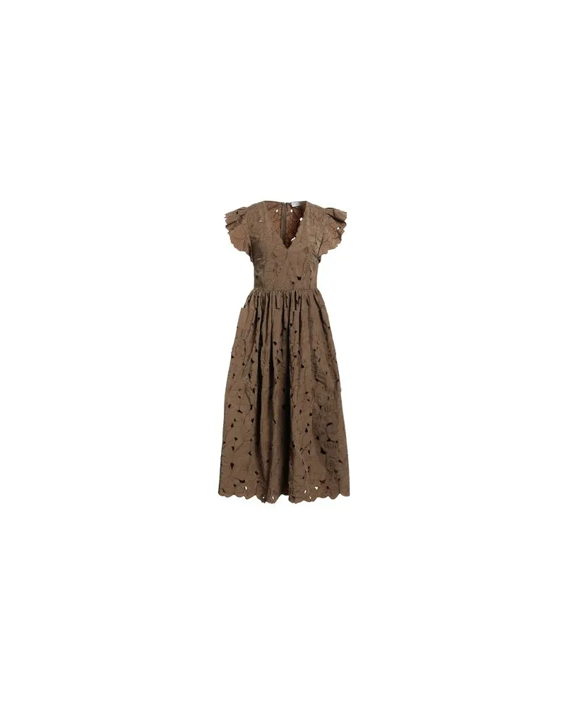 RED Valentino KLEIDER - Midi-Kleiderauf YOOX.COM Khaki