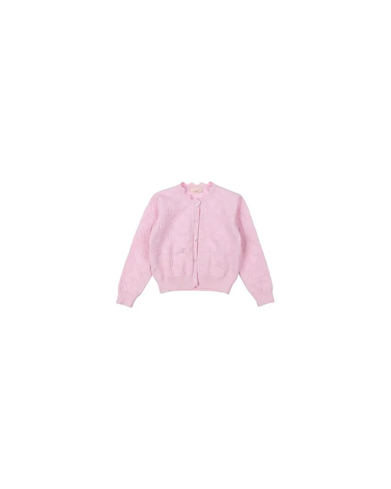 Elisabetta Franchi STRICKWAREN - Strickjackenauf YOOX.COM Rosa