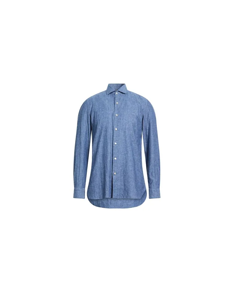 Luigi Borrelli TOPS - Hemdenauf YOOX.COM Blau