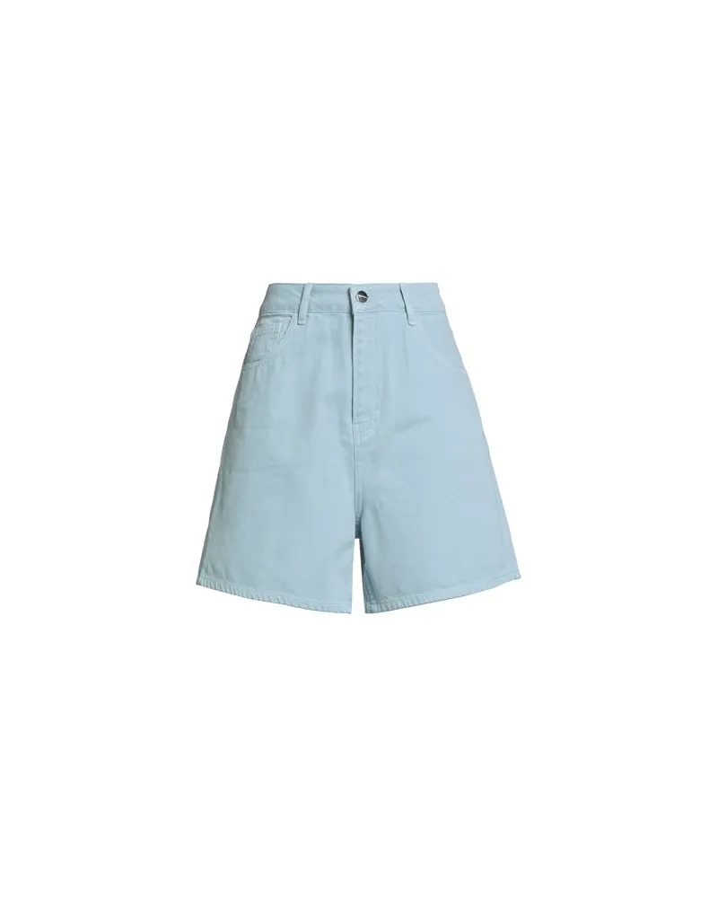 HINNOMINATE HOSEN & RÖCKE - Jeansshortsauf YOOX.COM Himmelblau