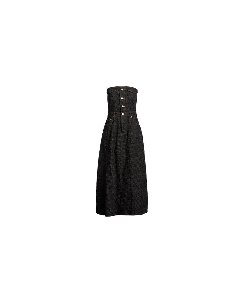 Ganni KLEIDER - Midi-Kleiderauf YOOX.COM Schwarz