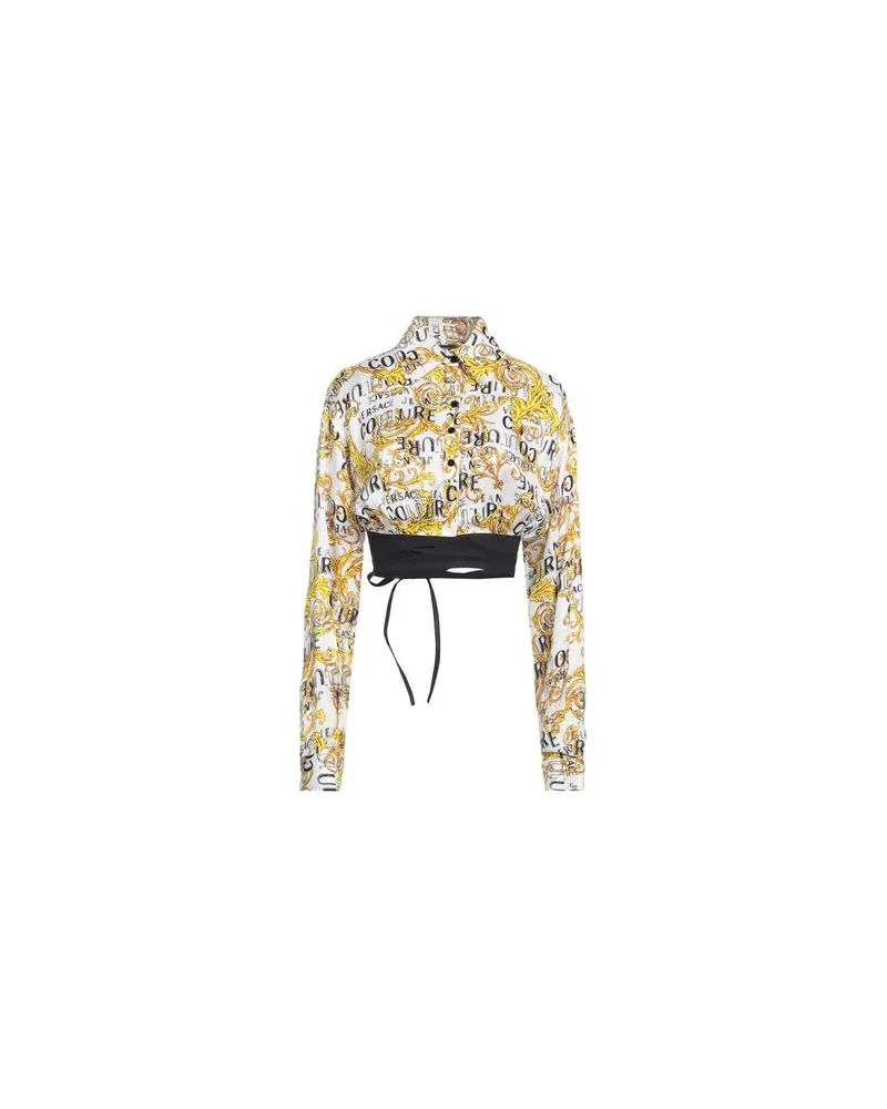 Versace Jeans TOPS - Hemdenauf YOOX.COM Weiß