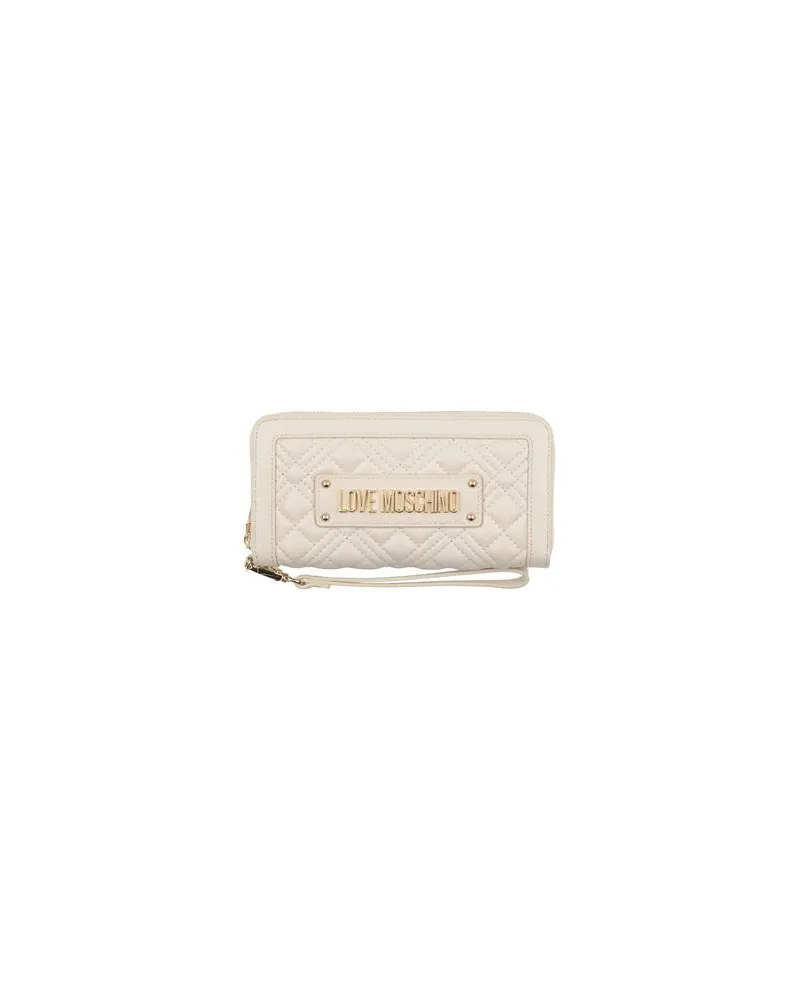 Moschino Kleinlederwaren - Brieftaschenauf YOOX.COM Elfenbein