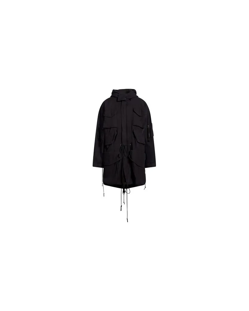 Greg Lauren JACKEN & MÄNTEL - Mäntelauf YOOX.COM Schwarz