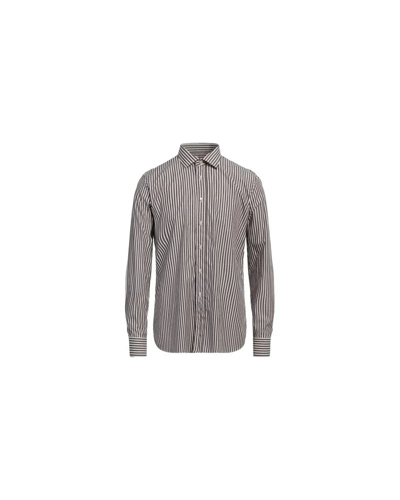Tagliatore TOPS - Hemdenauf YOOX.COM Braungrau