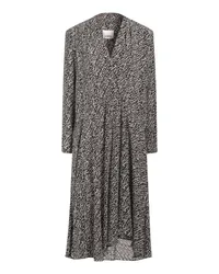 Isabel Marant Midi-Kleid Schwarz