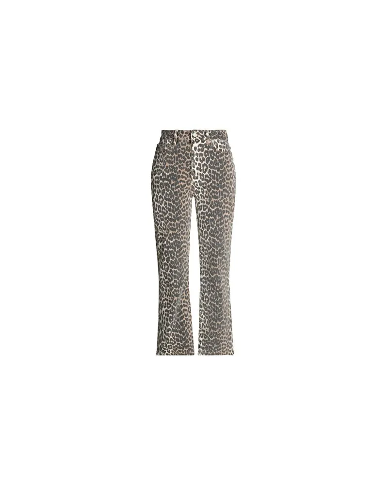 Ganni HOSEN & RÖCKE - Jeanshosenauf YOOX.COM Braun