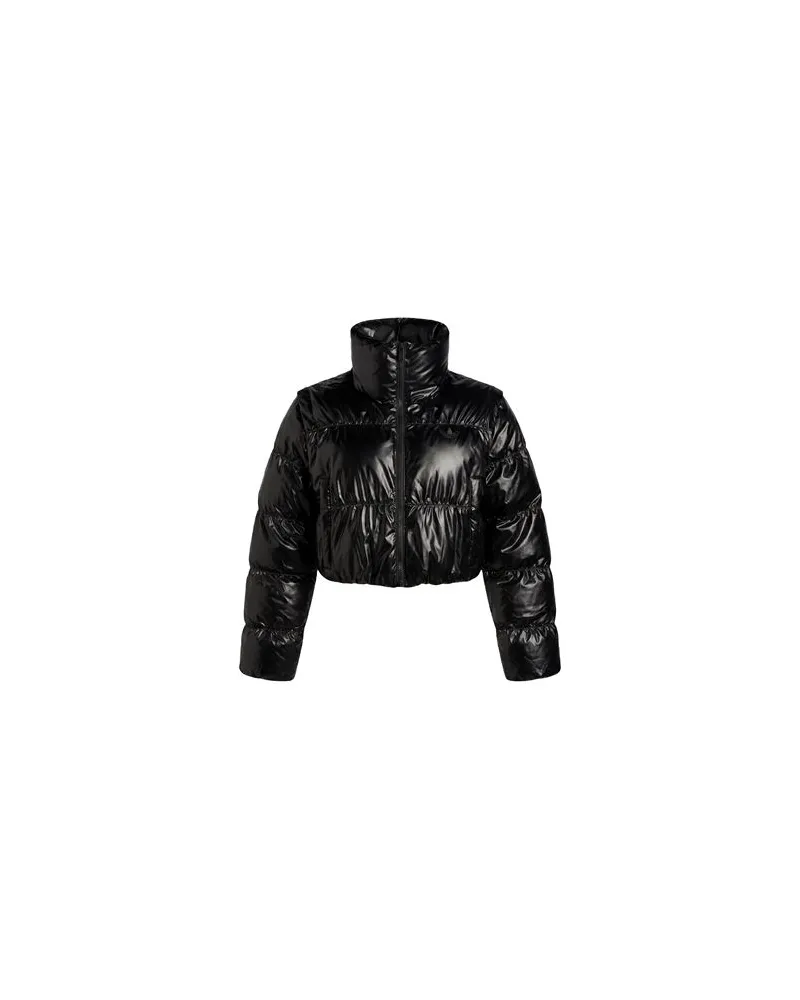 adidas ESS GLOSSY PUFF - JACKEN & MÄNTEL - Pufferjacken & Daunenjackenauf YOOX.COM Schwarz