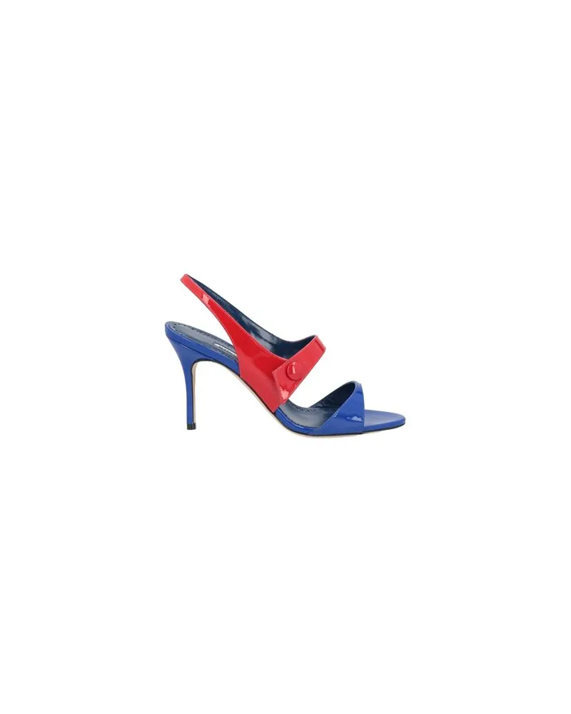 Manolo Blahnik SCHUHE - Sandalenauf YOOX.COM Blau