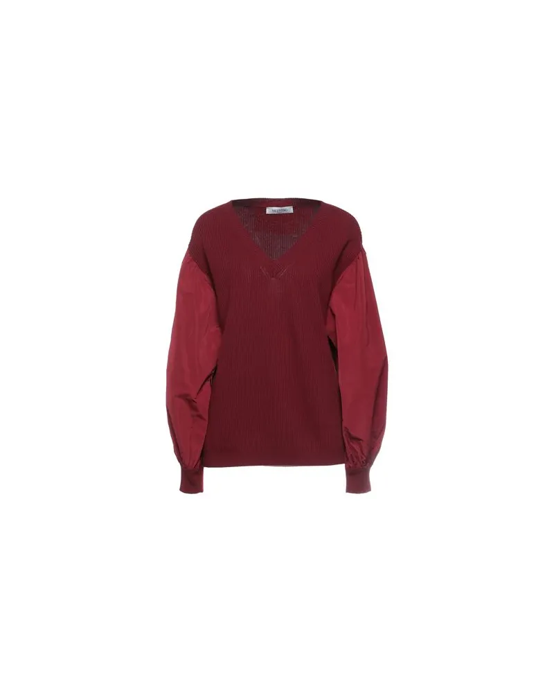 Valentino Garavani STRICKWAREN - Pulloverauf YOOX.COM Bordeaux