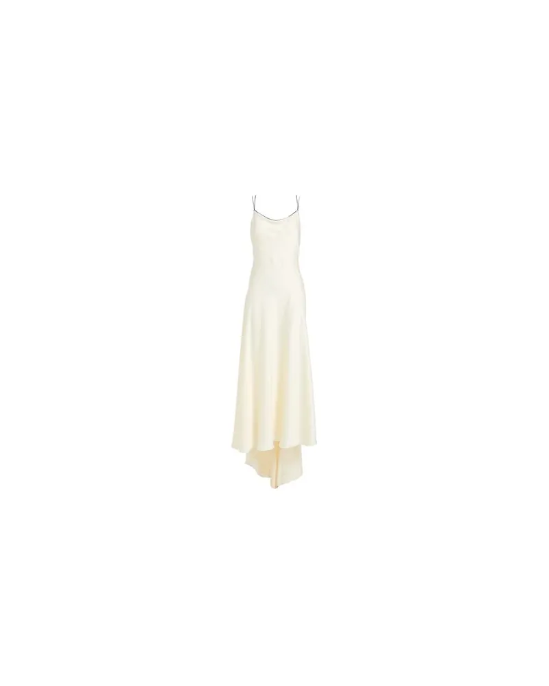 Philosophy Di Lorenzo Serafini KLEIDER - Maxi-Kleiderauf YOOX.COM Cremeweiß