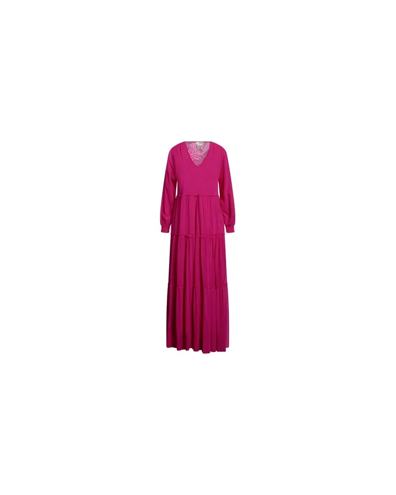 FUZZI KLEIDER - Maxi-Kleiderauf YOOX.COM Fuchsia