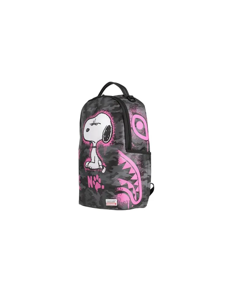 Sprayground X PEANUTS  PEANUTS SNOOPY PINK STENCIL DLXSV BACKPACK  - TASCHEN - Rucksäckeauf YOOX.COM Schwarz