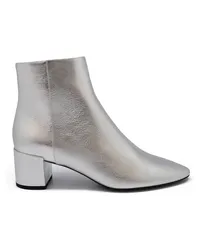 Saint Laurent Stiefelette Silber