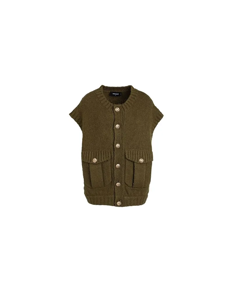 Dsquared2 STRICKWAREN - Strickjackenauf YOOX.COM Militärgrün