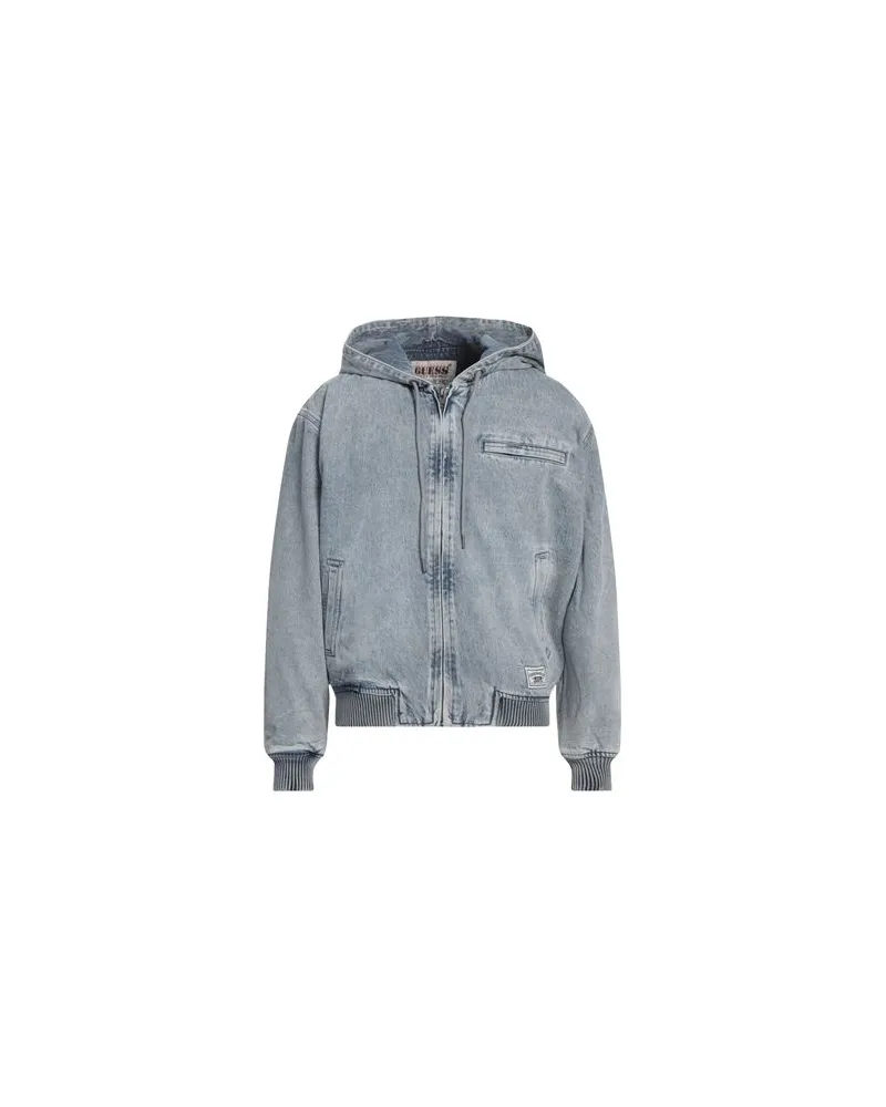 Guess JACKEN & MÄNTEL - Jeansjacken/Mäntelauf YOOX.COM Blau