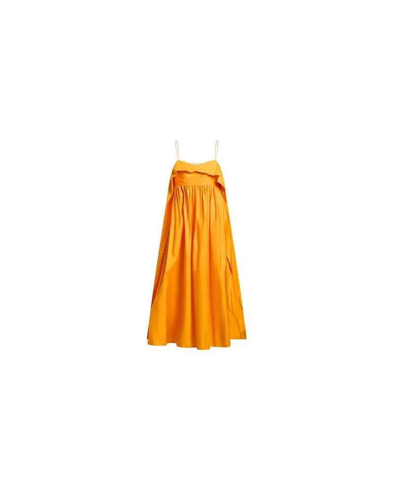 Cecilie Bahnsen KLEIDER - Midi-Kleiderauf YOOX.COM Mandarine